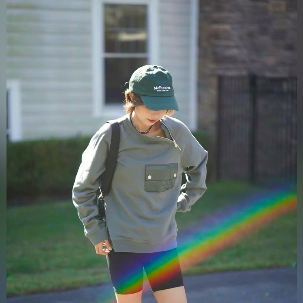 Hermes authentic forest green crewneck sweater sweatshirt unisex size S-M